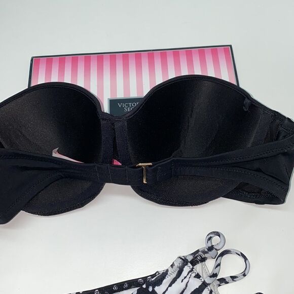 🔥VICTORIA SECRET SWIMSUIT 2pc 34C push-up //Small  New #2 - Picture 6 of 7